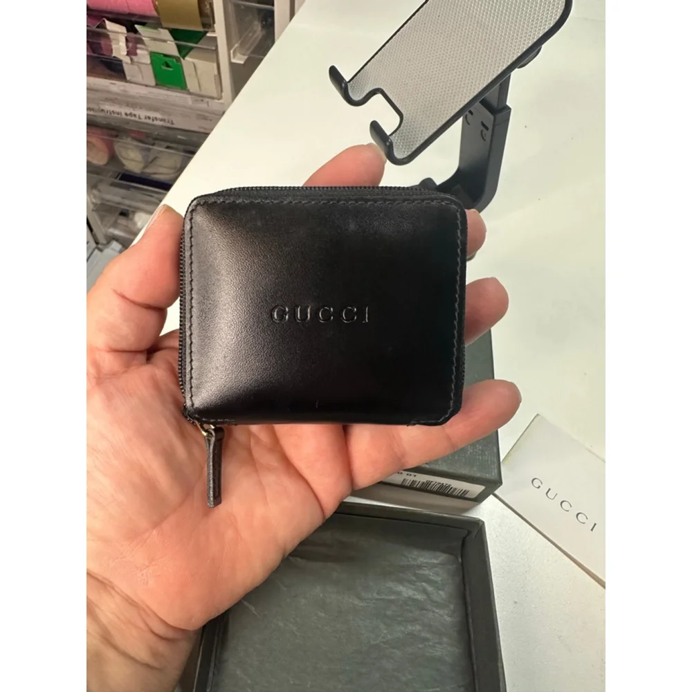 Unisex Gucci Wallet Small Black - Picture 4 of 11